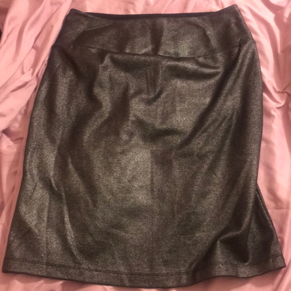 black sequence skirt